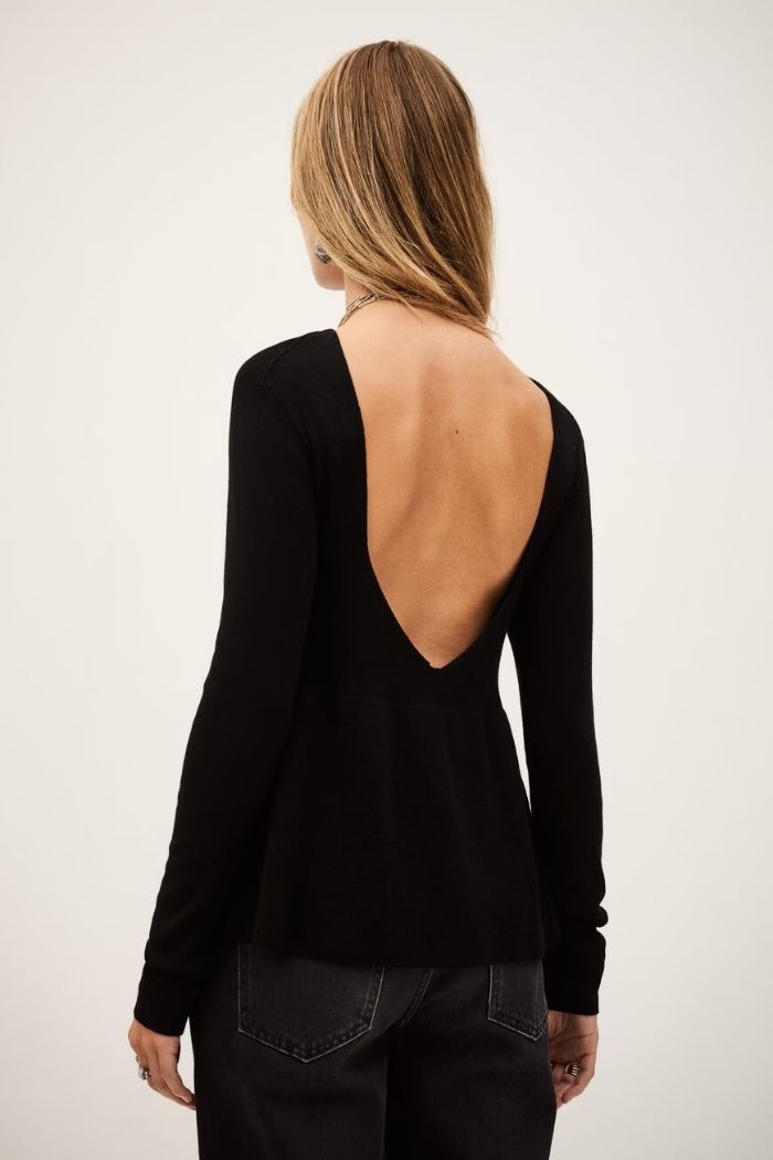 Ba&sh, BONNIE V-back jumper, Black